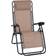 OutSunny Zero Gravity Lounger w/ Head Pillow Beige