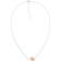 Tommy Hilfiger Braided Leather And Stainless Steel Necklace BROWN One
