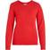 Vila Ril Round Neck Knitted Pullover - Flame Scarlet