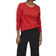 Vila Ril Round Neck Knitted Pullover - Flame Scarlet