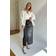 Only Long Slit Skirt DNM Dam Denim