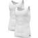 adidas Active Flex Cotton 3 Stripes Tank Top - White