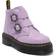 Dr. Martens Devon Flower Buckle Leather Platform Boots - Lilac Milled Nappa