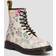 Dr. Martens 1460 Floral Mash Up Leather Lace-Up Boots - Parchment Beige