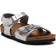 Birkenstock Children's Rio Double Strap Sandals Electric Metallic Silver