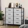 Homcom Industrial Bedroom Dresser Chest of Drawer 80x81.5cm