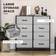 Homcom Industrial Bedroom Dresser Chest of Drawer 80x81.5cm