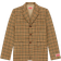 Kenzo Checked Suit Jacket - Dark Camel