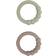 Filibabba Bitring i silikon 2-pack Warm Grey Oil Green