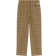 Kenzo Chequered Tailored Trousers - Dark Camel