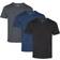 HUGO BOSS Logo-Embroidered T-shirts 3-pack - Black/Grey/Blue