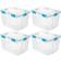 Sterilite Plastic Stackable Storage Box 20.1gal 4pcs
