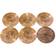 Inspire Home Decor Set of Six Bark Coaster 4pcs