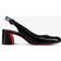 Christian Louboutin Patent leather slingback pumps black