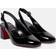 Christian Louboutin Patent leather slingback pumps black