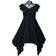 Ocultica Halvlång klänning Gothic av Gothic Kleid Dam svart