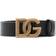 Dolce & Gabbana Leather belt with DG logo black