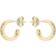 Ted Baker Seenita Nano Hoop Huggie Earrings - Gold/Transparent