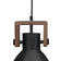 PR Home Ashby Single Black Pendant Lamp 19cm