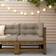 vidaXL Corner with Cushions Honey Pine Modular Sofa