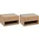 Homcom Floating Natural Bedside Table 32x37cm 2pcs