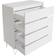 Timber Art Design Monaco White 4 Chest of Drawer 40x97cm