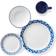 Corelle Cobalt Circles 16-piece Cup