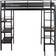 X-Rocker Fortress Gaming High Sleeper Bed with Shelves & Desk 145x197.5cm