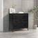 vidaXL Solid Wood Pine Black Comò 74.9x70.1cm