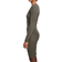 Urban Classics Ladies Cut Out Mini Knit Evening Dress - Olive