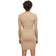 Urban Classics Ladies Cut Out Mini Knit Evening Dress - Beige