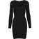 Urban Classics Ladies Cut Out Mini Knit Evening Dress - Black