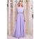 Goddiva Chiffon Maxi With Embellished Belt