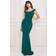 Goddiva Off The Shoulder Scuba Maxi Dress