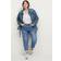 Levi's Plus Jeans 501 Original Cropped Blå