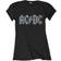 AC/DC Diamante Voltage Logo Skinny Fit T Shirt