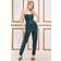 Goddiva Sequin & Velvet Corset Jumpsuit