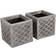 Charles Bentley Pair of Lazio Square Pewter Planters Dia. Plant Garden 2