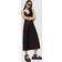 AllSaints Womens Black Hadley Satin Midi Dress