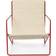 ferm LIVING Desert Poppy Red Loungestol 76.5cm