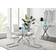 Novara White Dining Set 100cm 5pcs