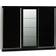 SECONIQUE Nevada Black Gloss Wardrobe 242.5x194cm