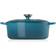 Le Creuset Deep Teal Signature Cast Iron Oval avec couvercle 4.1 L