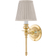 Karlskrona Lampfabrik Ribbing Brass Väggarmatur