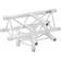 AluTruss 6082 Trekant 4-vejs T-stykke AT-43 90° 71/50 cm