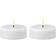 Deluxe Homeart fyrfadslys hvide store Pk. LED-lys 2stk