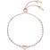 Ted Baker Sarsa Sparkle Heart Chain Bracelet - Rose Gold/Transparent