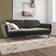 Novogratz Tallulah Memory Gray Velvet Sofa 210.8cm 2 personers