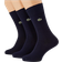 Lacoste Piqué Socks 3-pack - Navy Blue