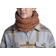 Buff Caryn Knitted & Polar Neck Warmer - Brown